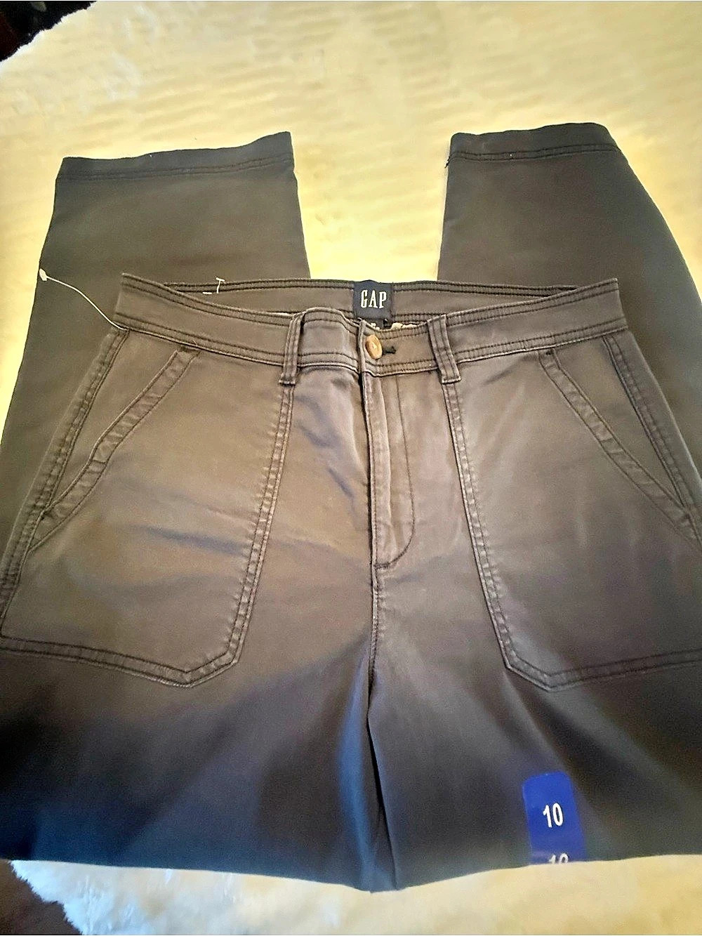 Gap Ankle Chino Pants in Black Size 10 - Picture 8 of 13